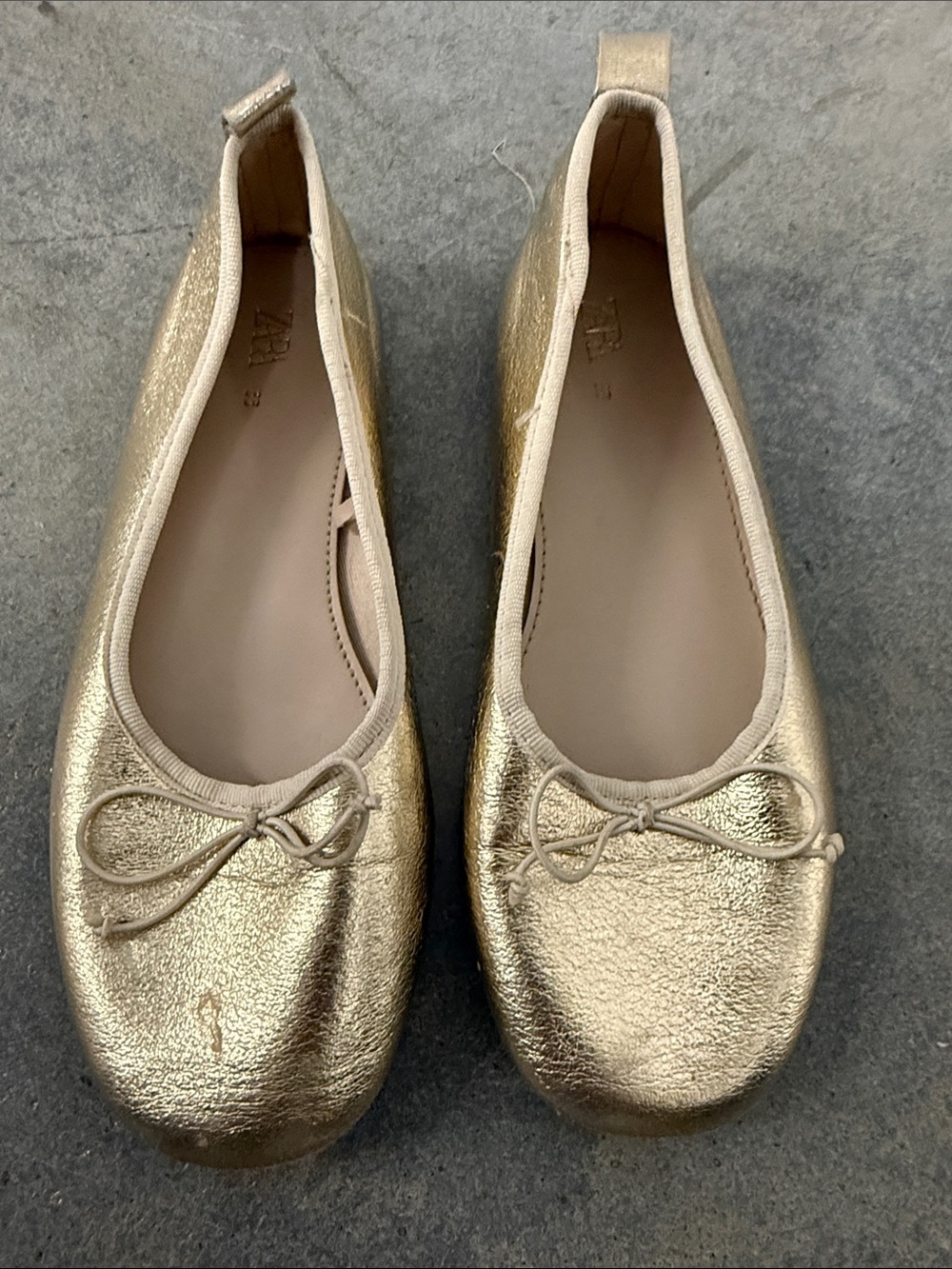 Gold Ballet Flats - Women's Metallic Slip-On Flats